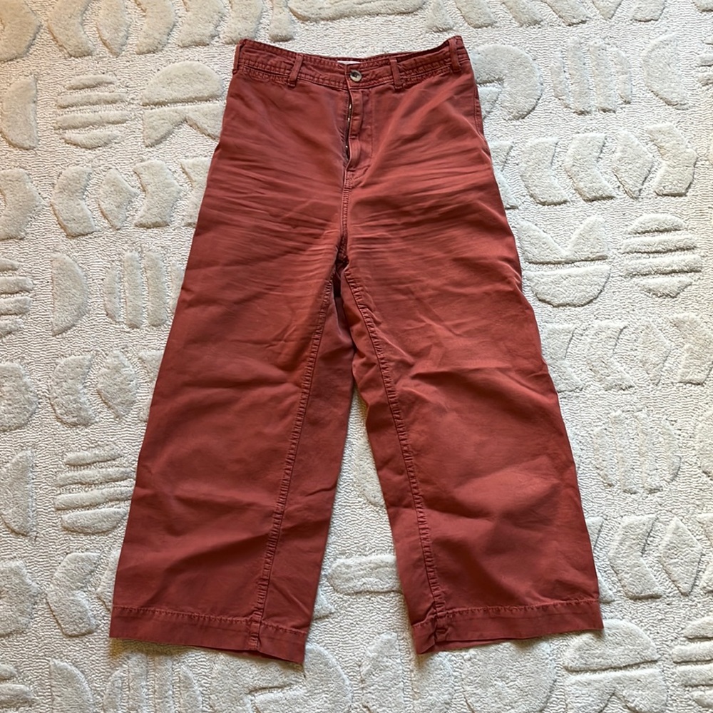 Free People Wide Leg Cropped Pants